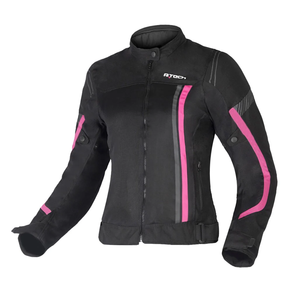 R-TECH - Chaqueta Textil Palma Lady Negro Rosa