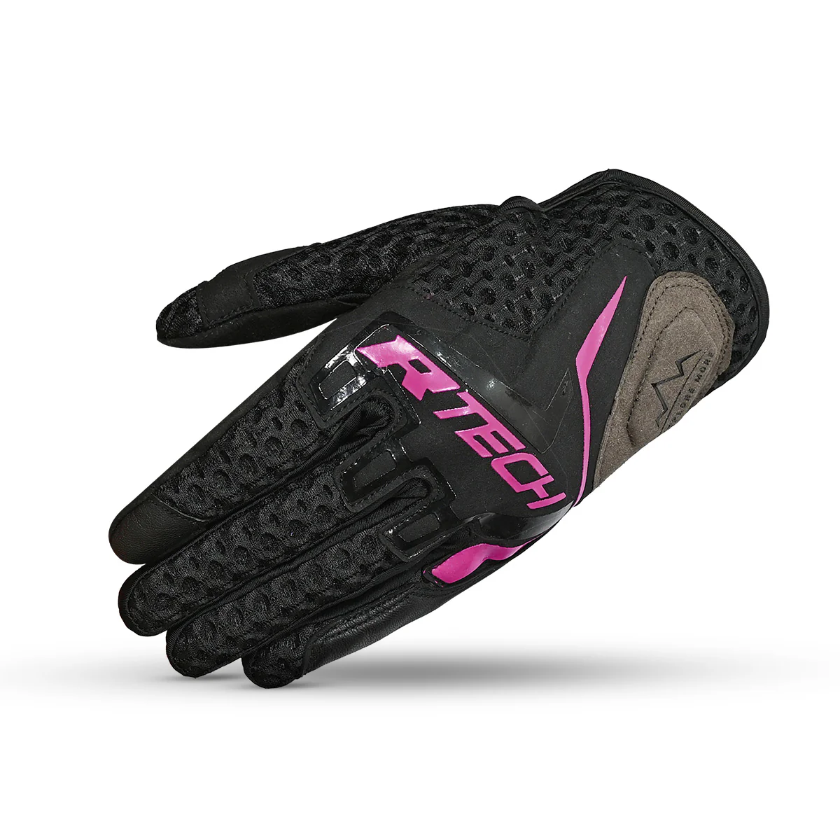 R-TECH Ride Pro Lady Guantes De Verano Negro/Fuschia - Image 3