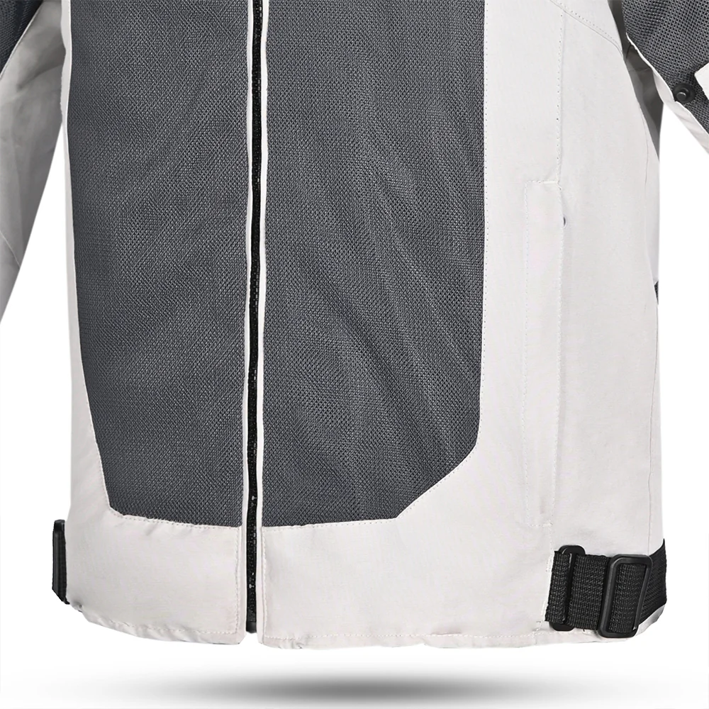 R-TECH SPIRAL MESH CHAQUETA DE VERANO HOMBRE HIELO GRIS OSCURO NEGRO ROJO - Image 5