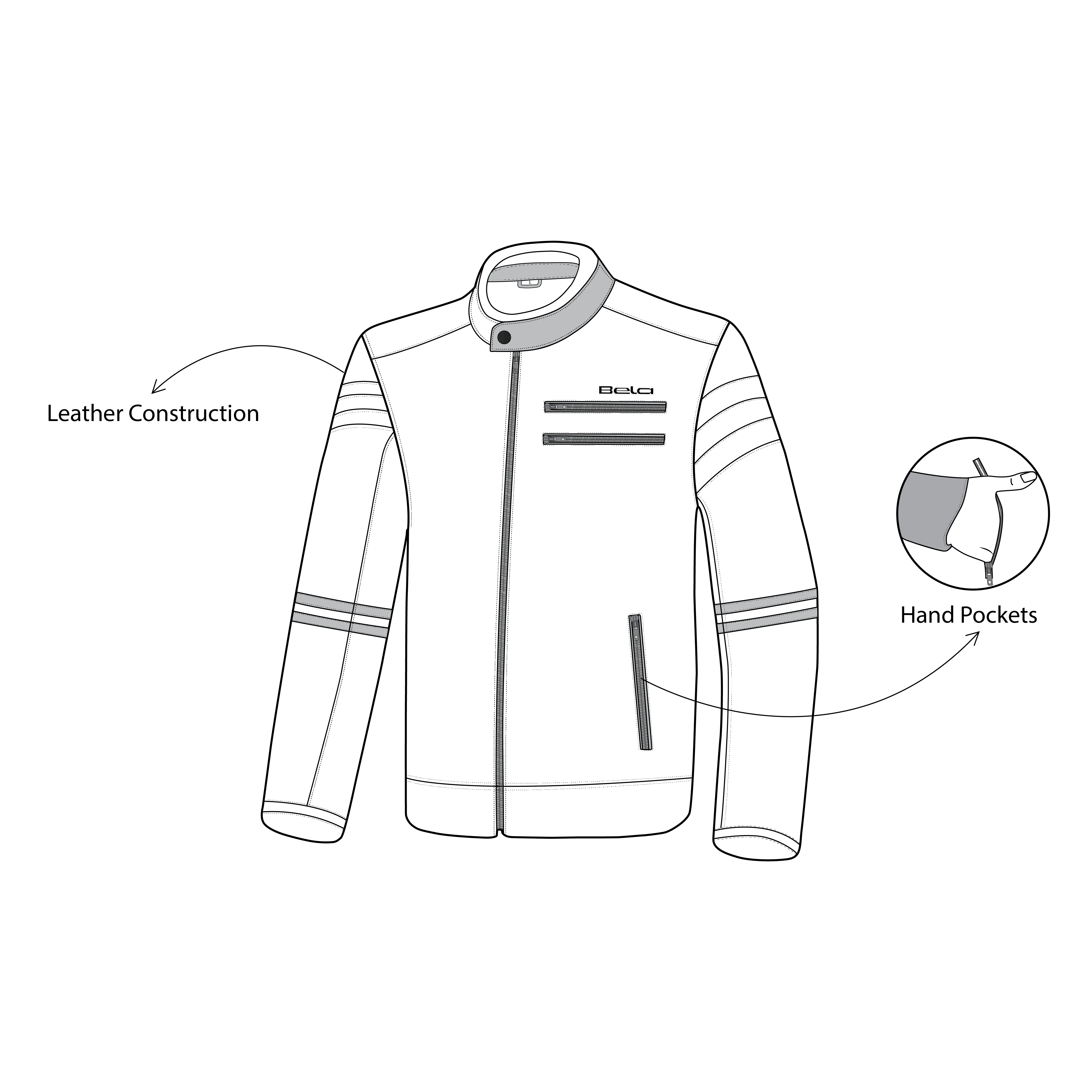 R-TECH - Chaqueta Piel Tom Rider Lady Negro Rosa - Image 10