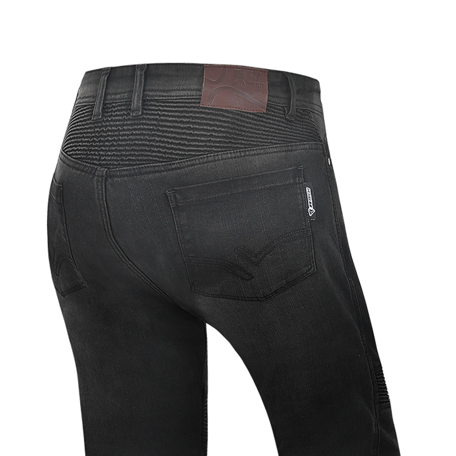 R-TECH VALENCIA PANTALON DE HOMBRE DENIM JEANS 30L NEGRO SPRAY - Image 6