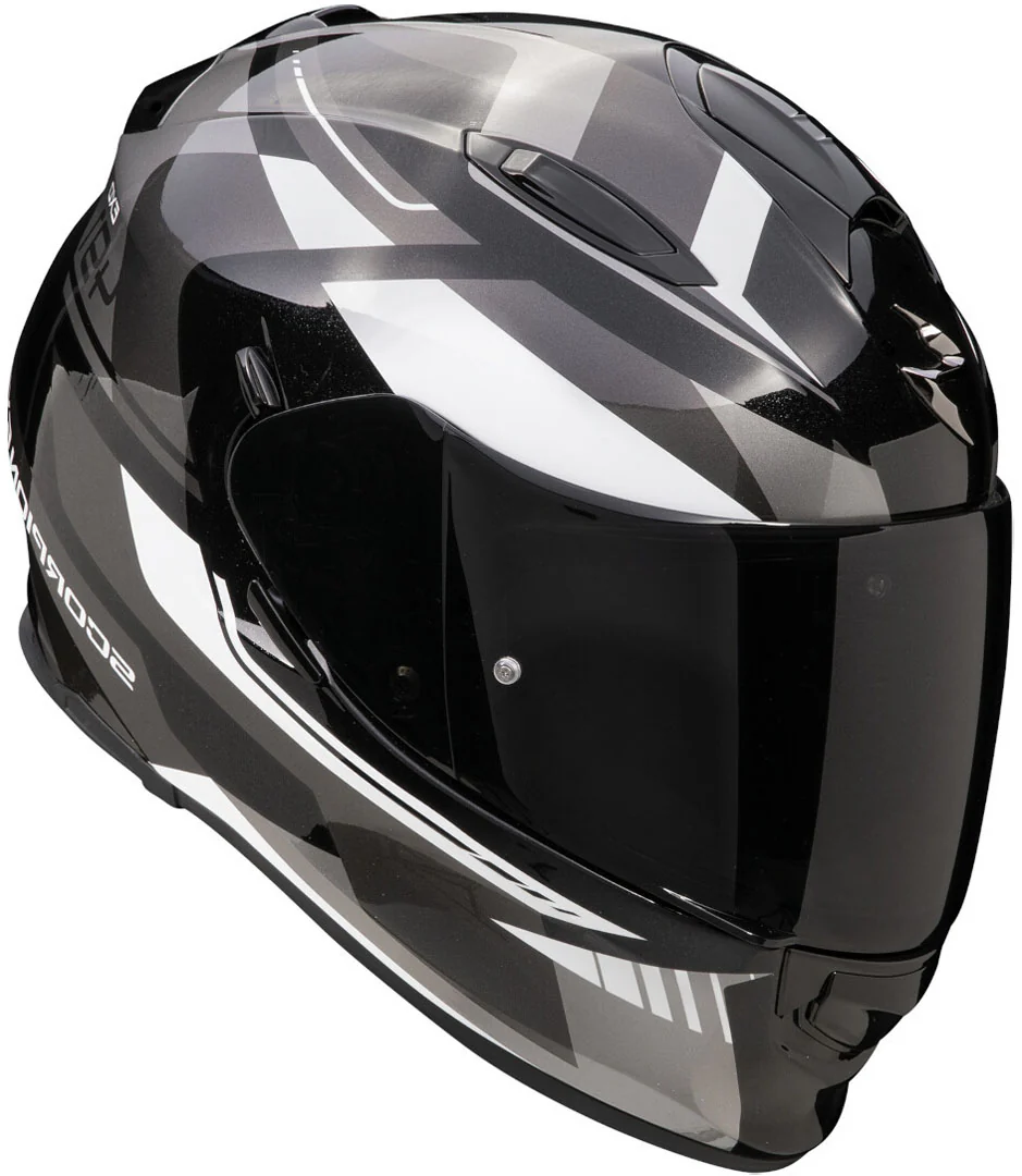 SCORPION CASCOS INTEGRALES EXO-491 ABILIS NEGRO PLATA BLANCO - Image 2