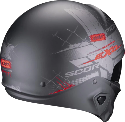 SCORPION  - EXO-COMBAT II XENON Negro mate-Rojo - Image 3