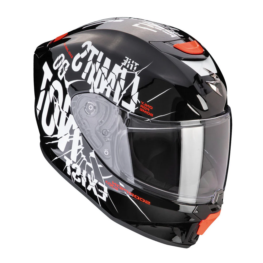SCORPION  - EXO-JNR BOUM Integral Casco Negro-Blanco - Image 2