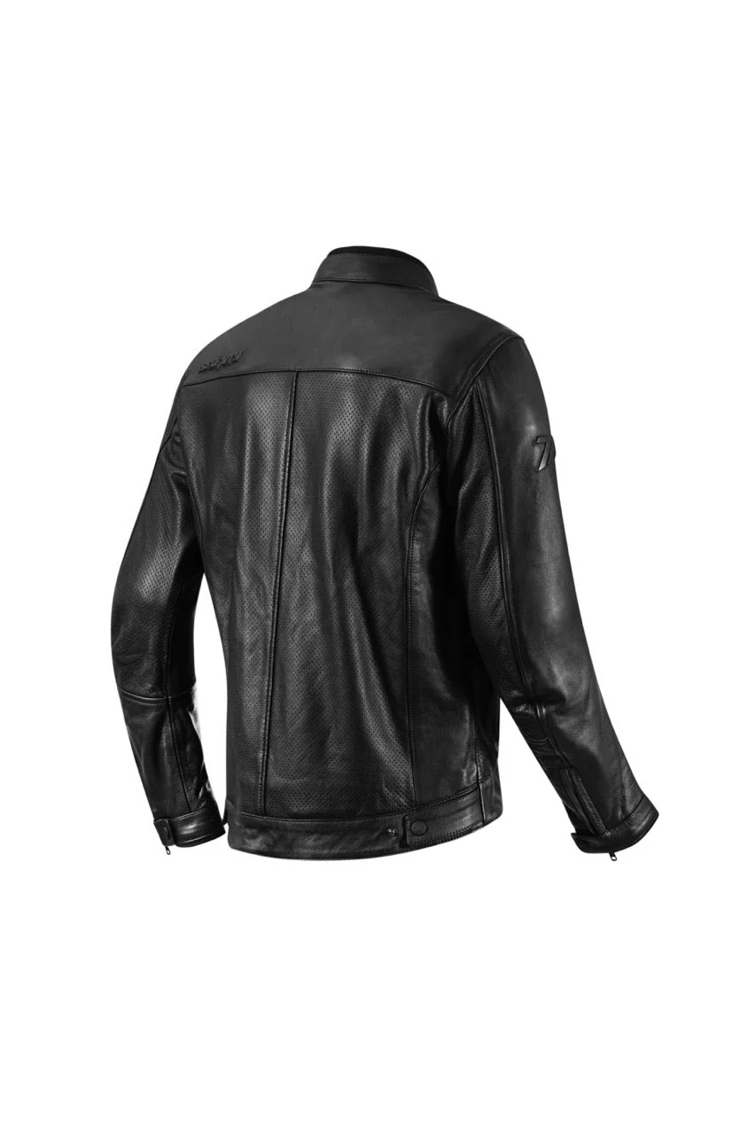 SEVENTY Sd-Jl4 Legend - Chaqueta de cuero para moto de verano para hombre, color negro - Image 3