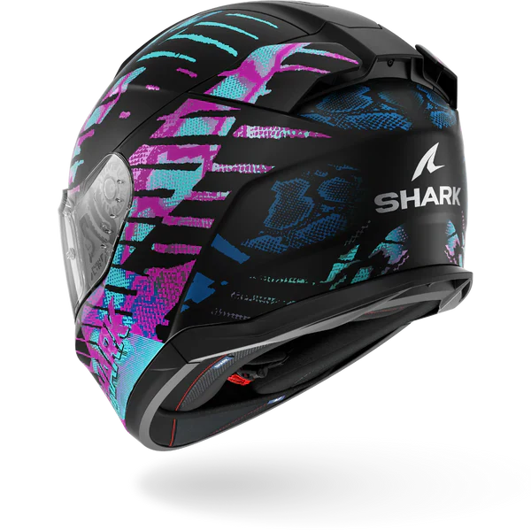 SHARK  D-SKWAL 3 REPTAIA Mat NEGRO Cameleon Casco De Moto - Image 2