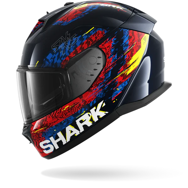 SHARK  D-SKWAL 3 SPEED-VIB Azul Rojo Azul Casco De Moto - Image 4