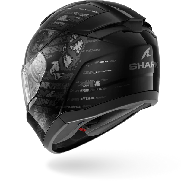 SHARK RIDILL 2 REPTAIA Casco De Moto NEGRO Anthra Plata - Image 2