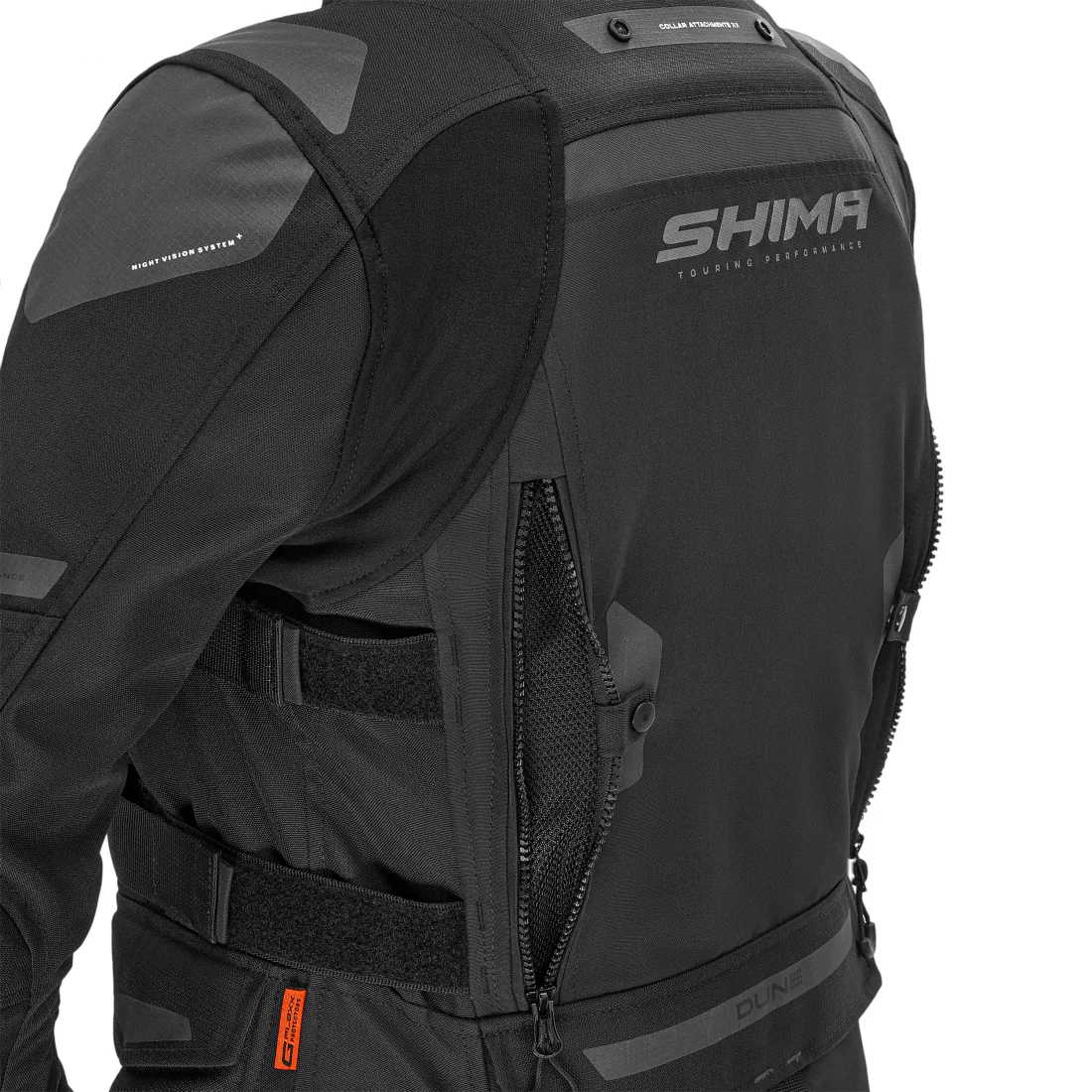 Shima DUNE LADY De Turismo Motos Chaqueta Textile Negro - Image 7