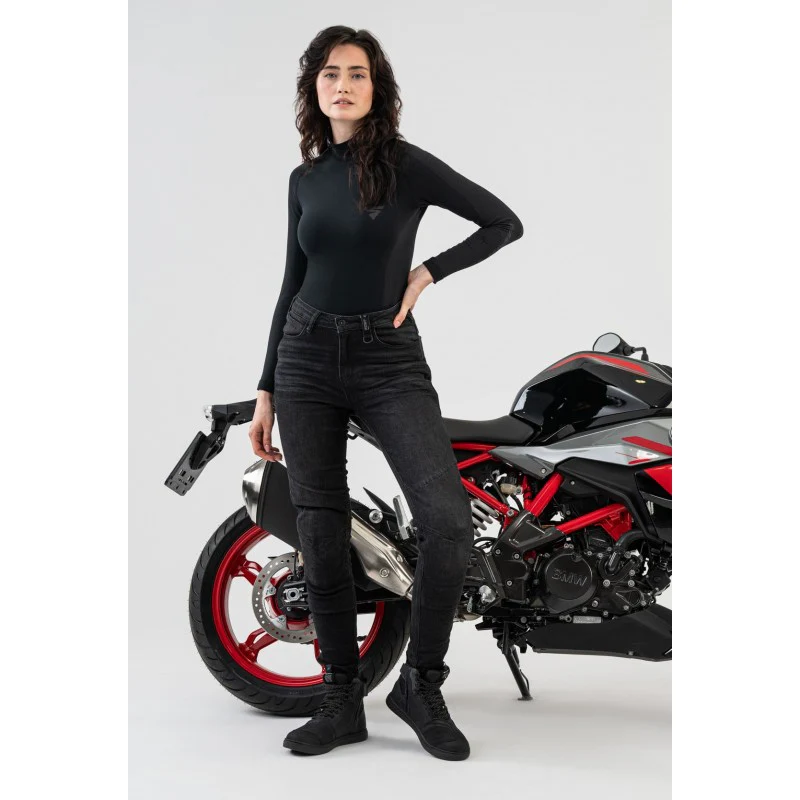 SHIMA METRO VAQUEROS DE MOTO MUJER NEGRO - Image 6