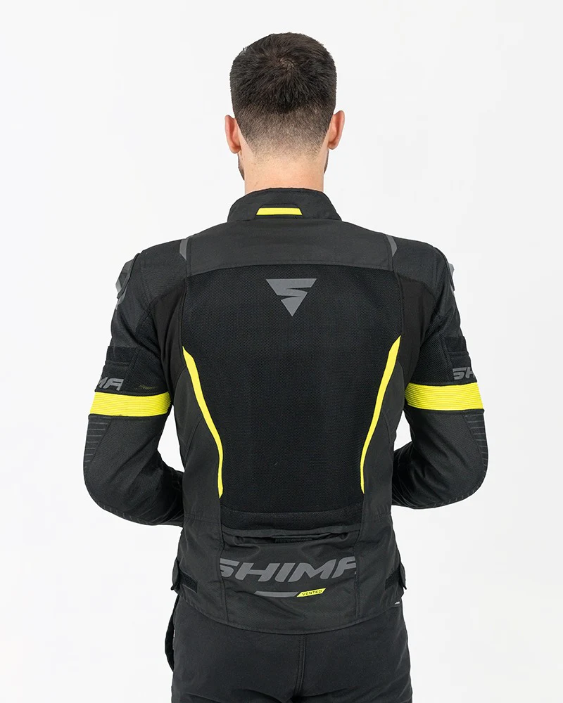 SHIMA SOLID 2.0 VENTED CHAQUETA TEXTIL DE MOTO HOMBRE FLUO - Image 4
