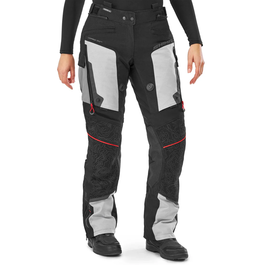 SHIMA TRACKER TURISMO DE MOTO LADY PANTALON CLARO GRIS - Image 3