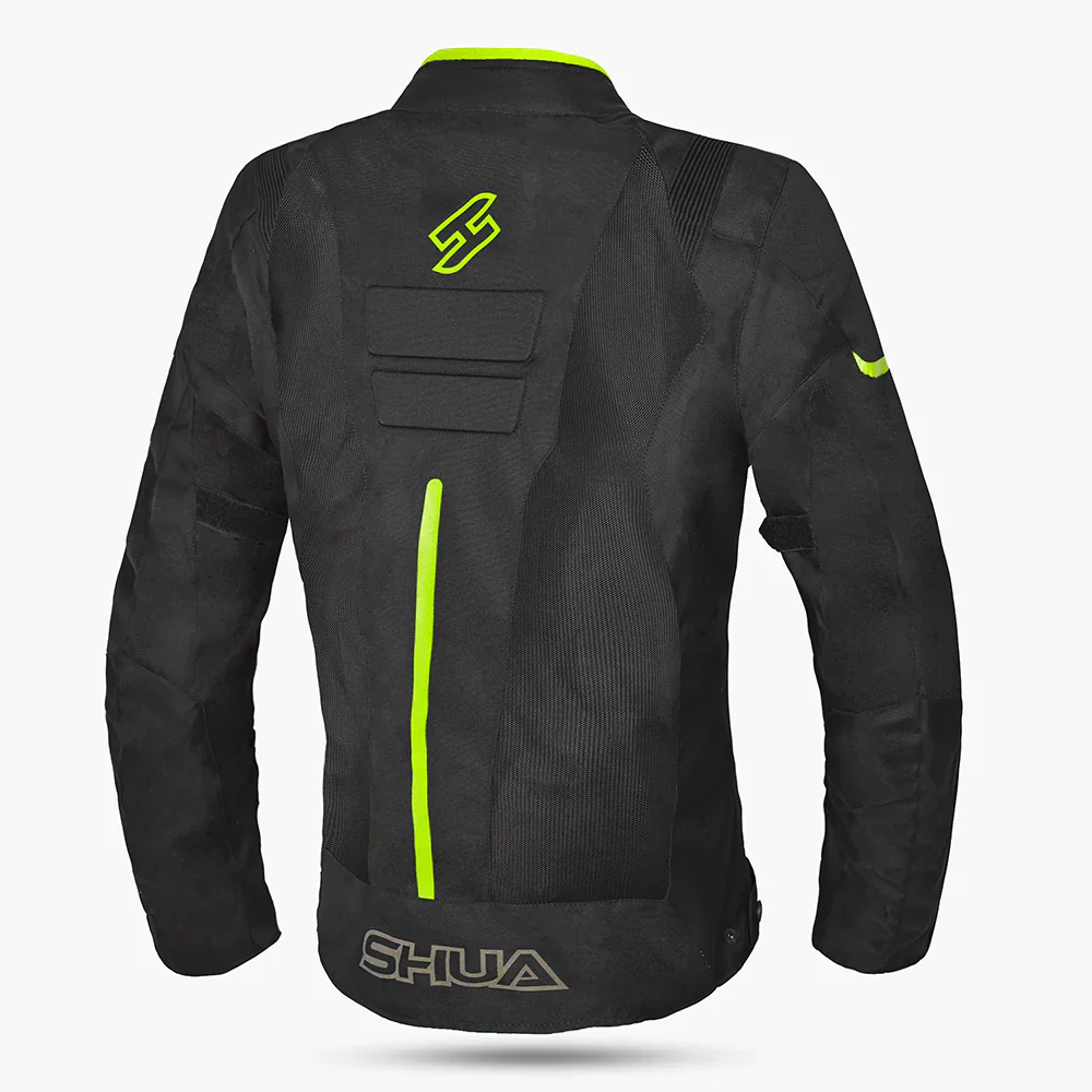 SHUA GRAVITY MESH CHAQUETA DE MOTO DE MUJER NEGRO AMARILLO FLOUR - Image 2