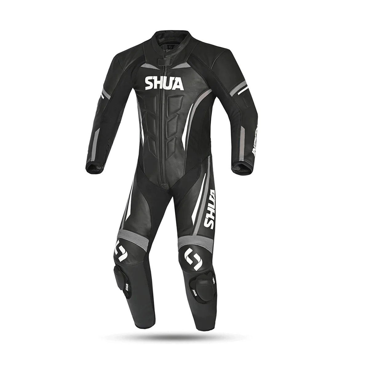 SHUA INFINITY 1PC MONO DE MOTO DE HOMBRE NEGRO GRIS