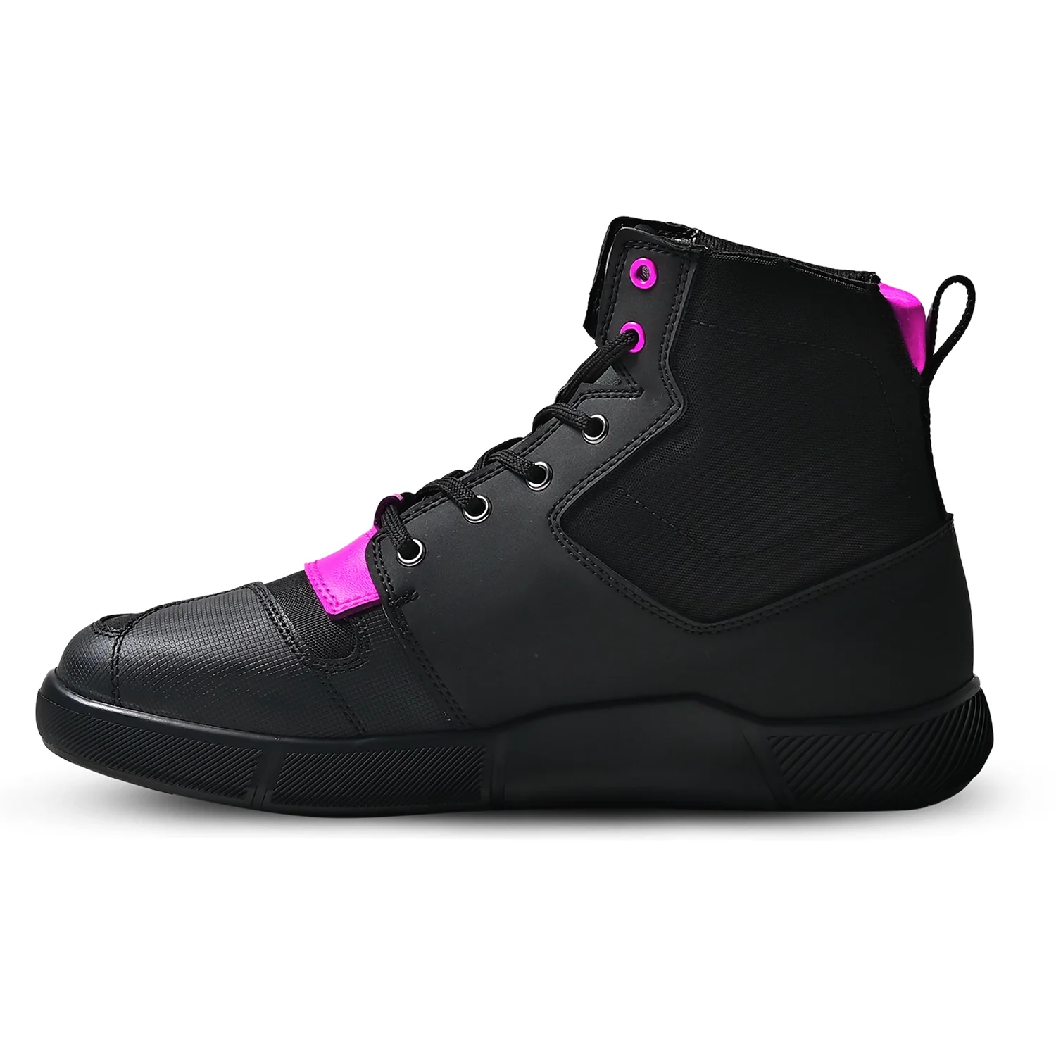 SHUA ODDIN URBANA BOTAS DE MOTO MUJER NEGRO FUCSIA - Image 3