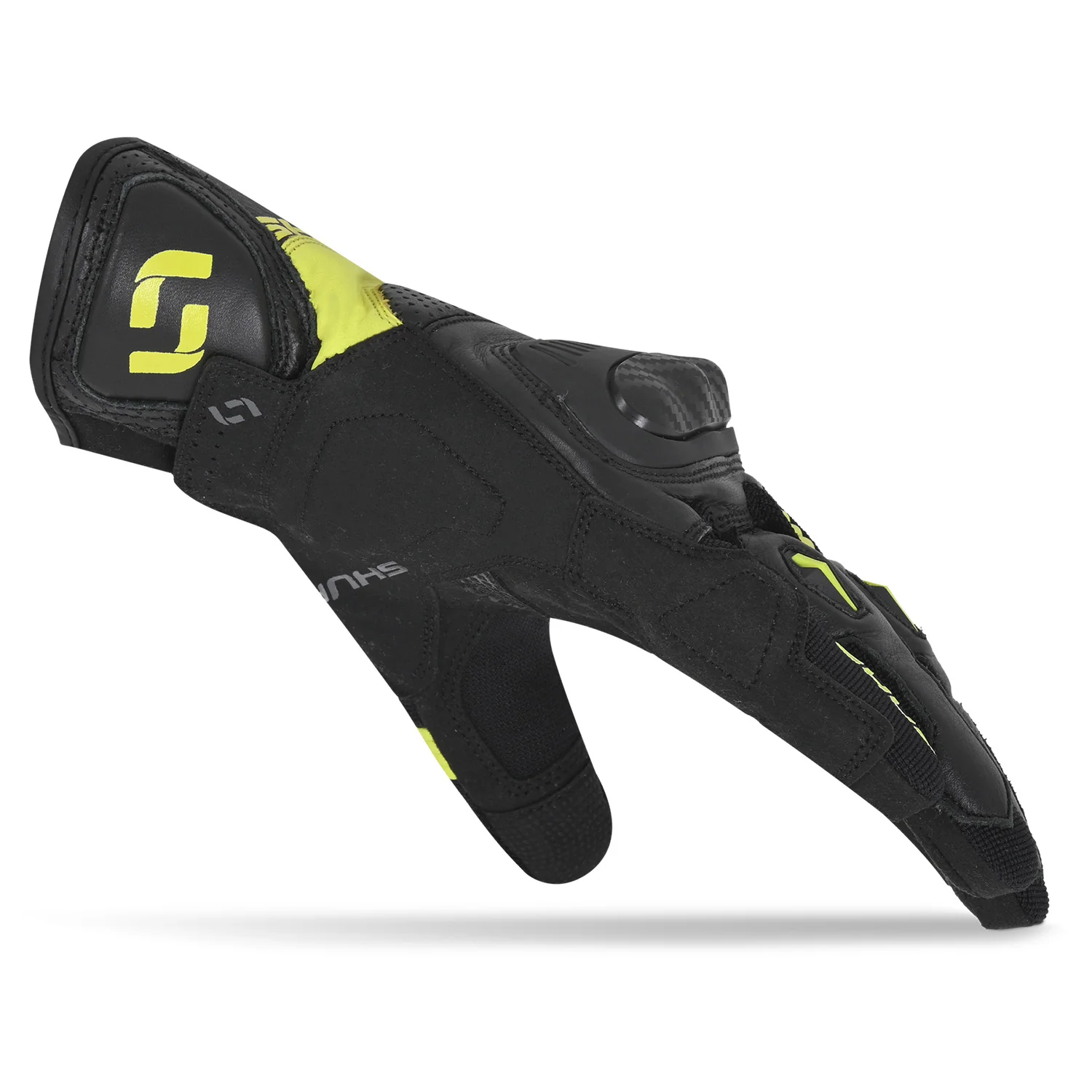 SHUA Proton Guantes De Moto Negro F,AMARILLO - Image 2
