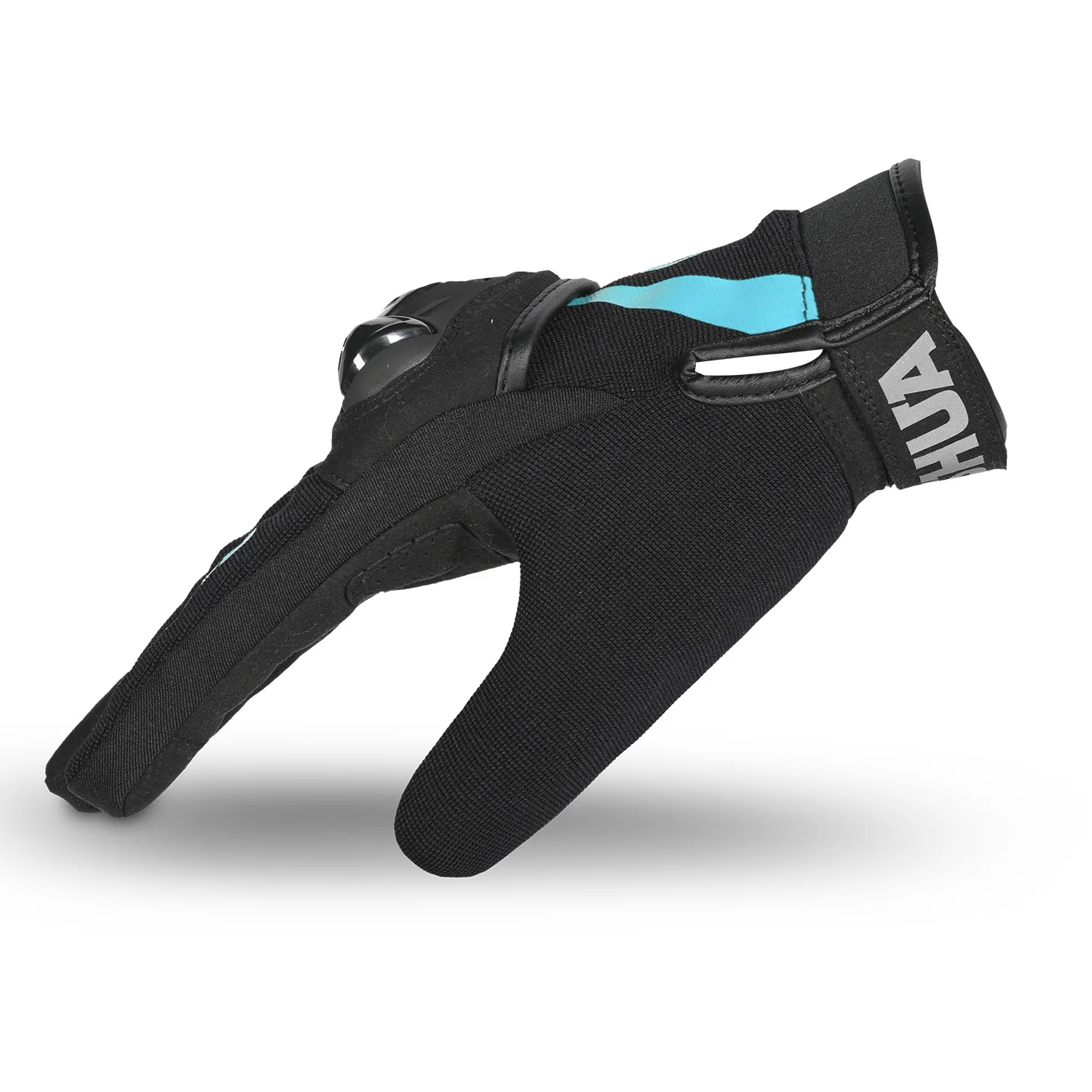 SHUA SHOT GUANTE DE MOTO TEXTILE LADY NEGRO TURQUESA - Image 3