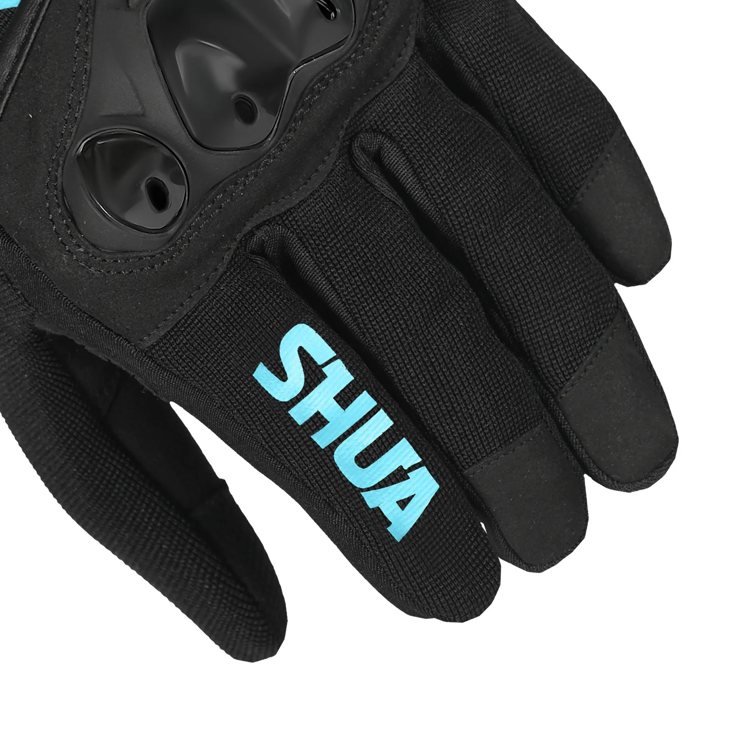 SHUA SHOT GUANTE DE MOTO TEXTILE LADY NEGRO TURQUESA - Image 4