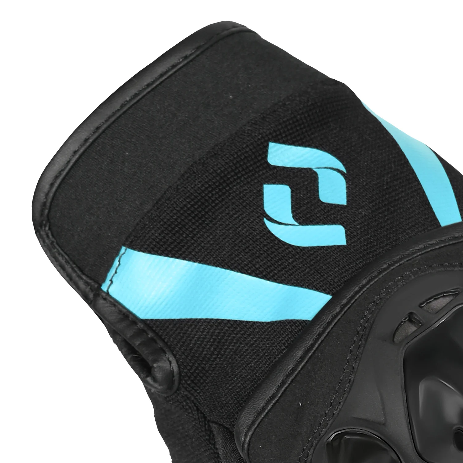 SHUA SHOT GUANTE DE MOTO TEXTILE LADY NEGRO TURQUESA - Image 5