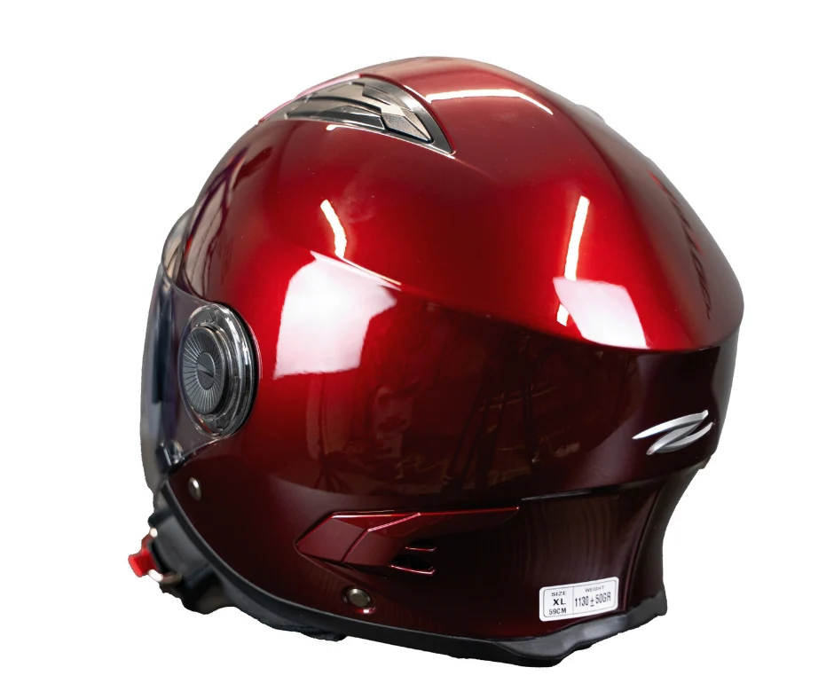 ZEUS CASCO JET ZS-617 RED WINE - Image 2
